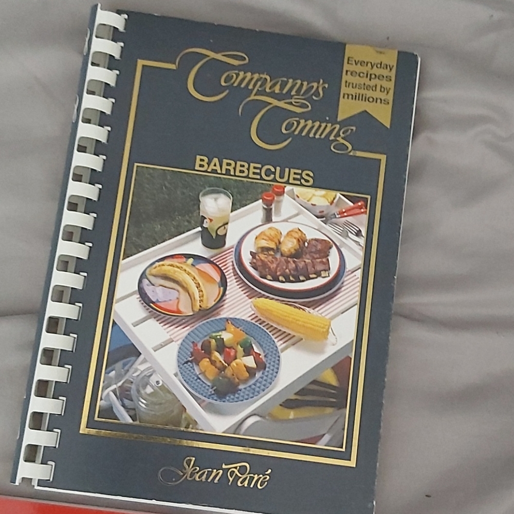 Brownie recipe and company coming BBQ book
